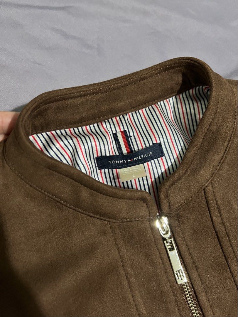 Tommy Hilfiger Brown Suede Jacket (Category: Coats, Jackets and Outerwear) located in Mandaue City. Submitted by nanuique (Listing ID 1462920555, Image 3). Description: .