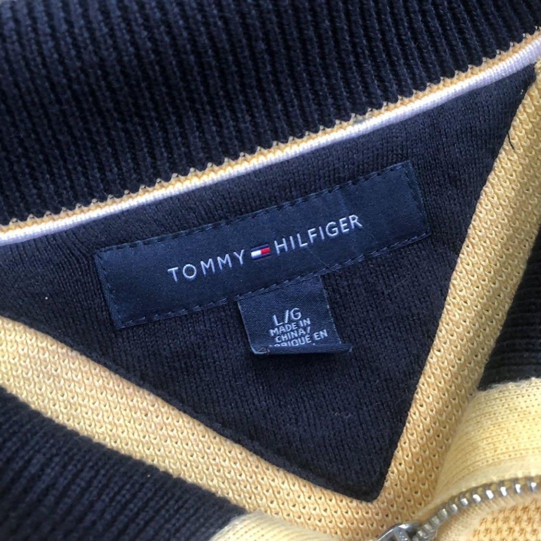 Tommy Hilfiger Quarter Zip Sweater (Category: Formal Shirts) located in Taguig. Submitted by soyity (Listing ID 1462909348, Image 3). Description: Qzips Size Large 22 Width 31 Length No Flaws.