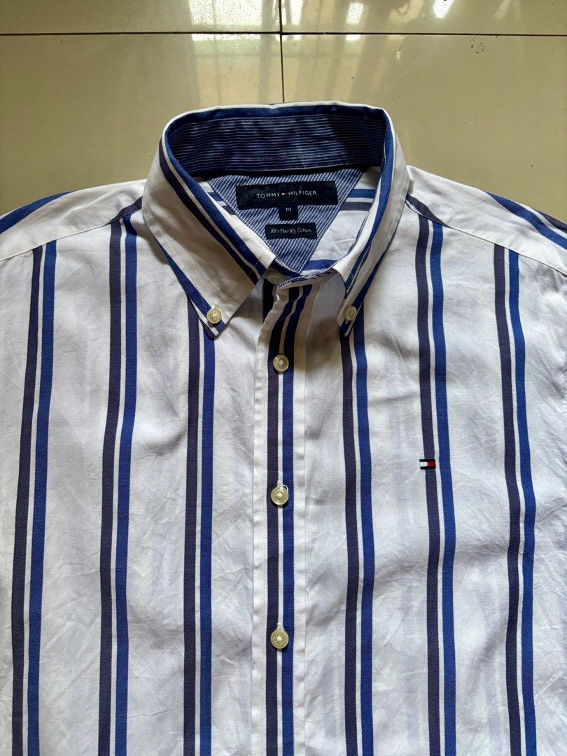 FREE SF: Tommy Hilfiger Stripes Button Down Polo (Category: Tshirts & Polo Shirts ) located in Zamboanga. Submitted by soul.decay (Listing ID 1463011722, Image 1). Description: SHIPPED FIXED Non-nego. Size S-M Men W19 x L24 Pristine condition (No issues) 🚚 J&T Express 💵 BPI/BDO/MariBank Transfer only 📍 Zamboanga City Tags: Tommy , Tommy Hilfiger , Men’s Button down polo .