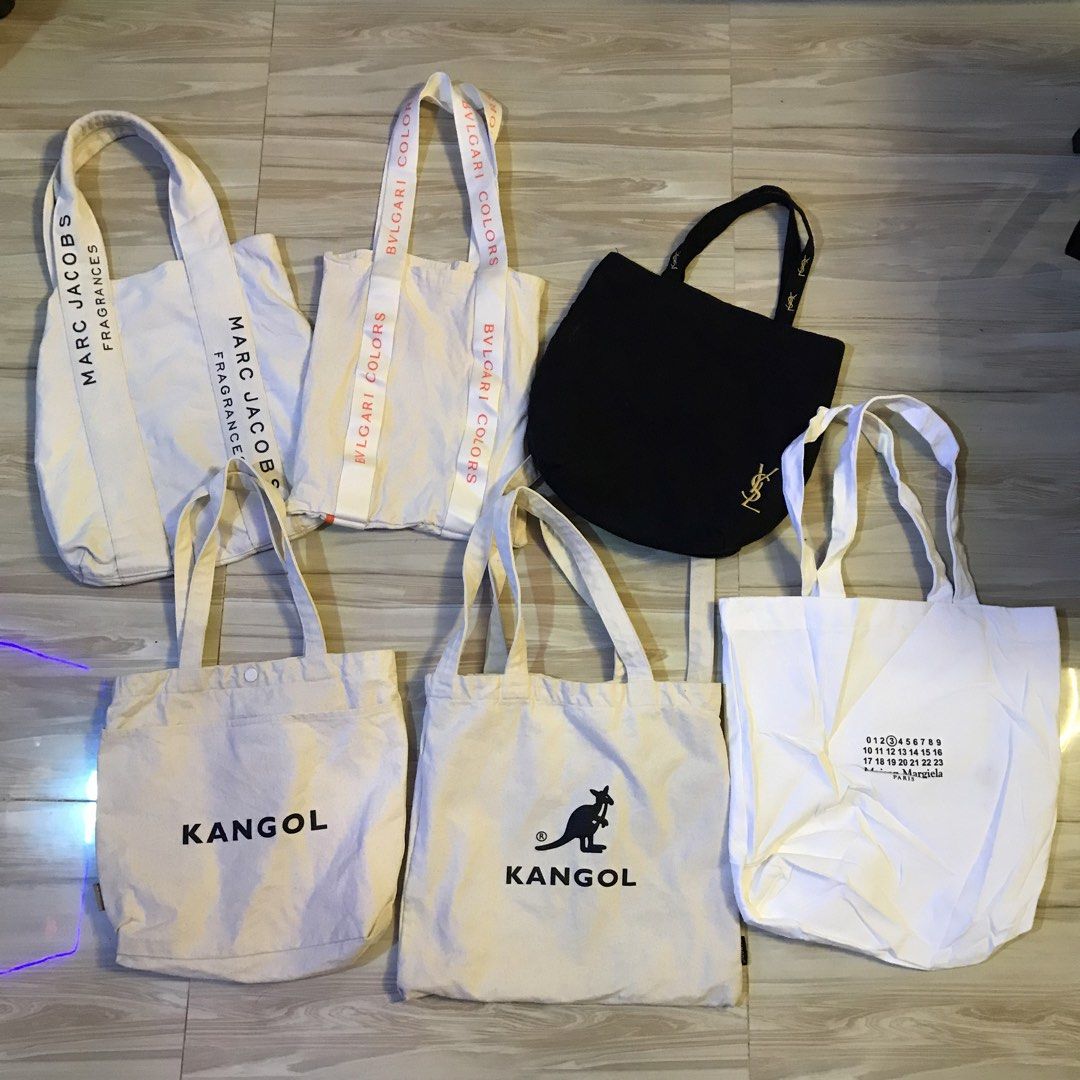 TOTE BAG (Category: Luxury Bags & Wallets) located in Ozamiz City. Submitted by ClassicDrip (Listing ID 1463006918, Image 1). Description: TOTE BAG -YSL -BULGARI -MARC JACOBS -YSL -MAISON MARGIELA -KANGOL - 500 EACH.