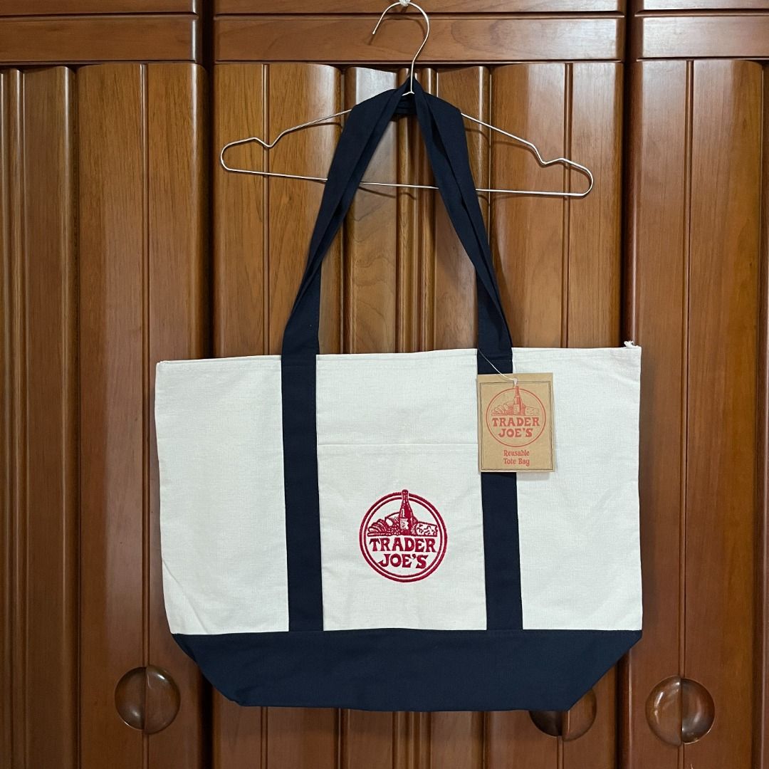 Trader Joe's Canvas Tote Bag (Large) (Category: Tote Bags) located in Santa Rosa. Submitted by blousa.ph (Listing ID 1463021729, Image 1). Description: Trader Joe's Canvas Tote Bag (Large) Color: Dark Blue Bought from Boston, USA 📍 Santa Rosa City, Laguna (On-Hand) 🛵 Ship via J&T, LBC, or Lalamove (SF shouldered by the buyer) 🏷️ Price is still negotiable :).
