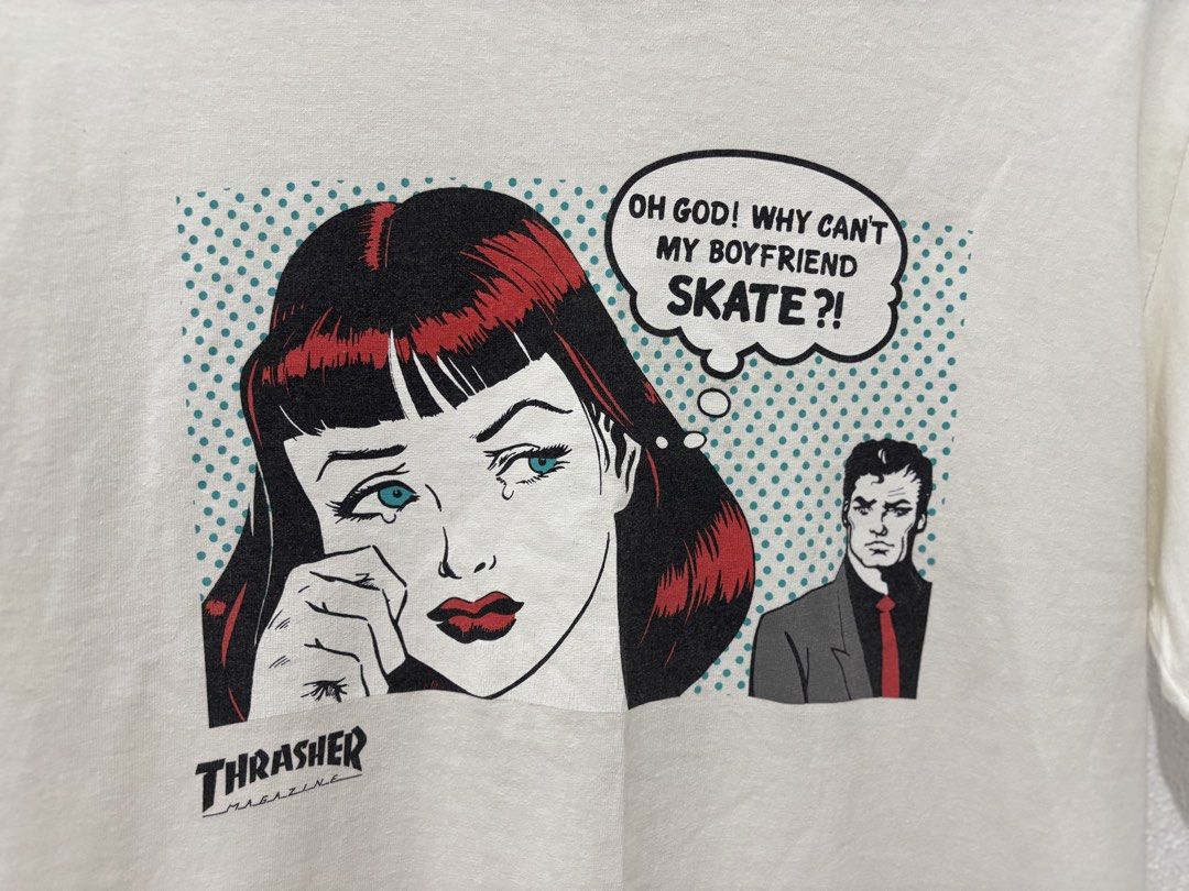 Trasher Shirts (Category: Tshirts & Polo Shirts ) located in Lubao. Submitted by ownly.632 (Listing ID 1463034031, Image 2). Description: MEDIUM SIZE L29 W 19 -Complete Tags -no hidden issue (stain,butas, WALA!) -Very minimal cracks print sign of use.