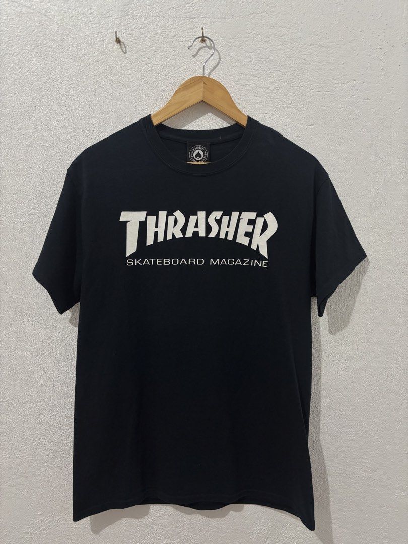 Trasher Shirts (Category: Tshirts & Polo Shirts ) located in Lubao. Submitted by ownly.632 (Listing ID 1463034708, Image 1). Description: MEDIUM SIZE L 28 W 19 -Complete Tags -No hidden issue (no butas and stain) -very minimal cracks print sign of use.