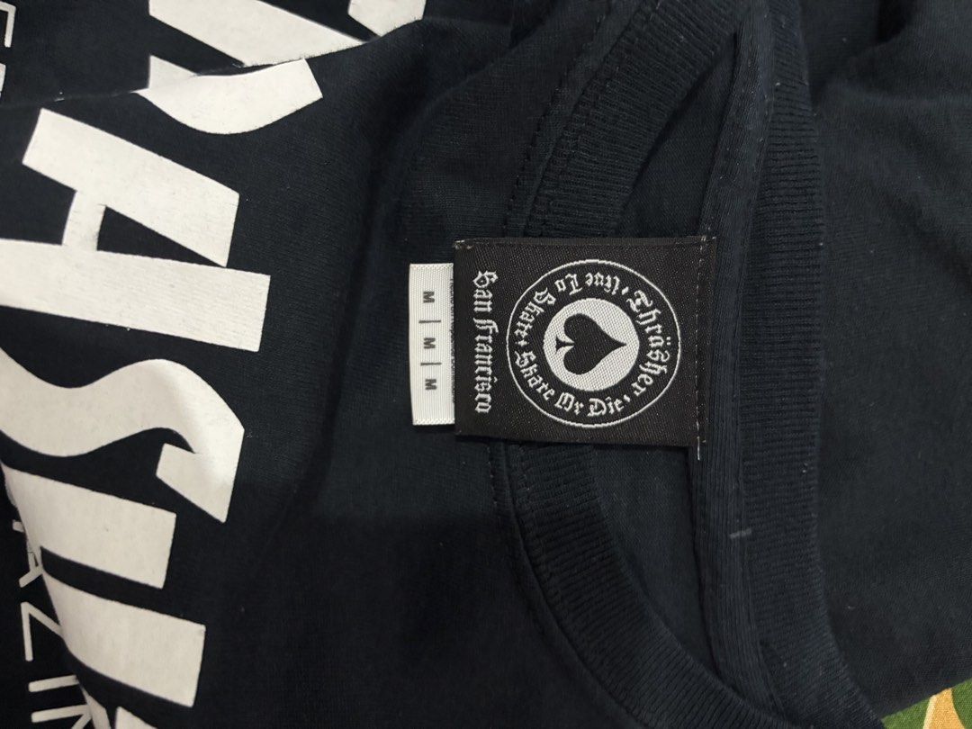 Trasher Shirts (Category: Tshirts & Polo Shirts ) located in Lubao. Submitted by ownly.632 (Listing ID 1463034708, Image 3). Description: MEDIUM SIZE L 28 W 19 -Complete Tags -No hidden issue (no butas and stain) -very minimal cracks print sign of use.