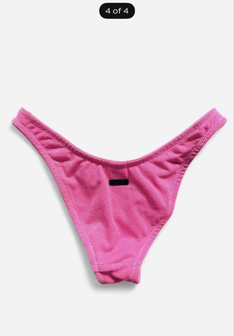 Triangl Sparkly Bikini in XXS (Category: Bikinis & Swimsuits) located in Manila. Submitted by escir.me (Listing ID 1462925393, Image 2). Description: Rare Pink Triangl Bikini in XXS. It might fit XS. Used twice. Very flattering and perfect for the beach. I have to let it go as it doesn’t fit me..