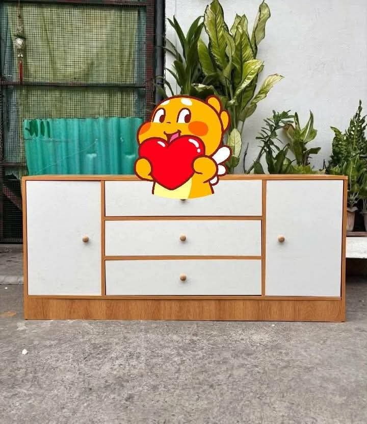 Tv rack size 140cm assembled npo (Category: Shelves, Cabinets & Racks) located in Manila. Submitted by joydolor (Listing ID 1463117190, Image 1). Description: tv rack.