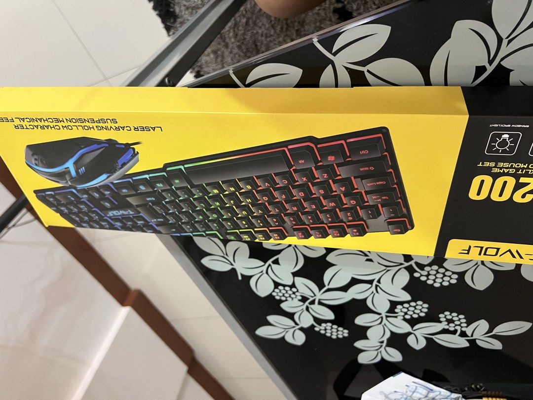 T-WOLF Gaming Keyboard and Mouse Combo RGB (Category: Computer Keyboard) located in Manila. Submitted by aevannabrucal (Listing ID 1462925972, Image 2). Description: - T-WOLF Gaming Keyboard and Mouse Set - Vibrant RGB Lighting Effects - Laser Carving Hollow Character Suspension Keys - Mechanical Feel for Enhanced Gaming - Suitable for Gaming and Everyday Use - Easy Plug and Play Setup - Includes Keyboard and Mouse.