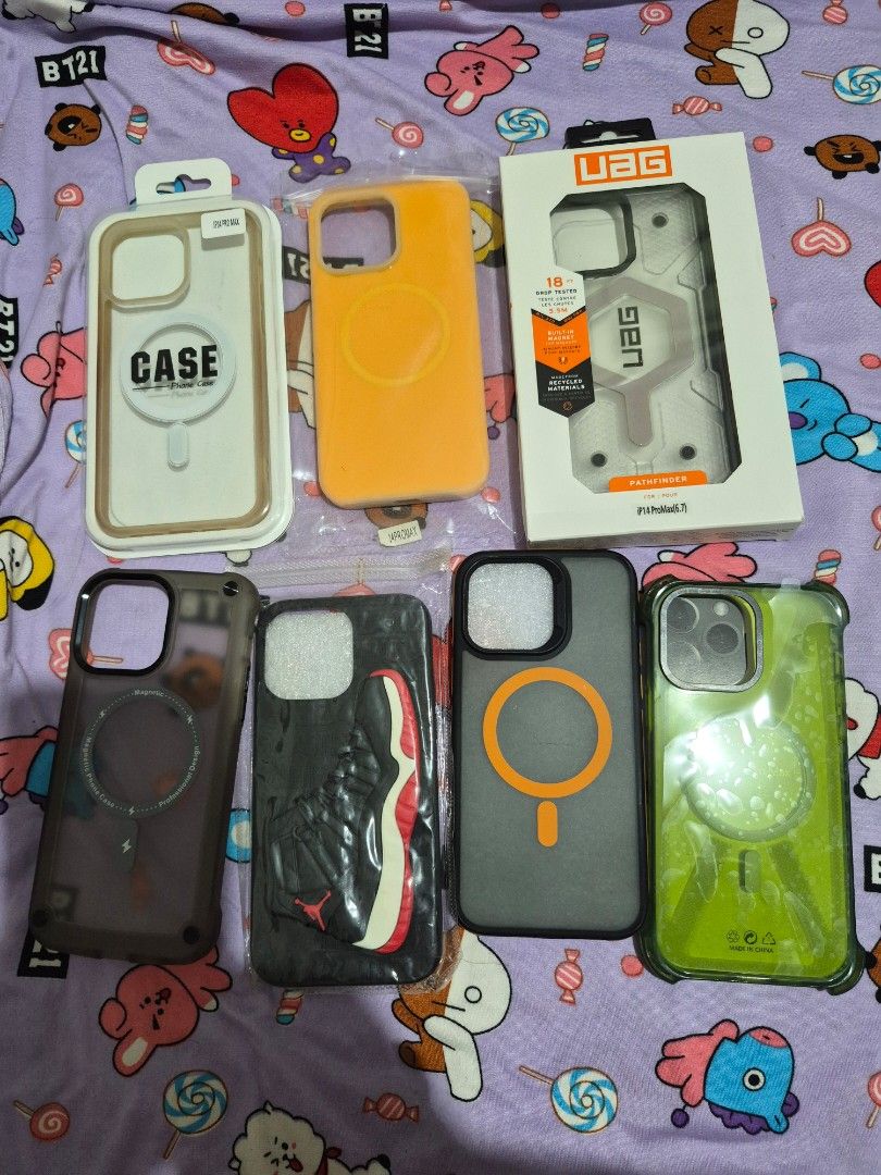 UAG Pathfinder Case & Other iPhone Cases (Category: Cases & Sleeves) located in Pasay City. Submitted by kimjeon19 (Listing ID 1463105117, Image 1). Description: used and unused iPhone 14 pro max cases bundle sale only can do Lalamove for same day and j&t.