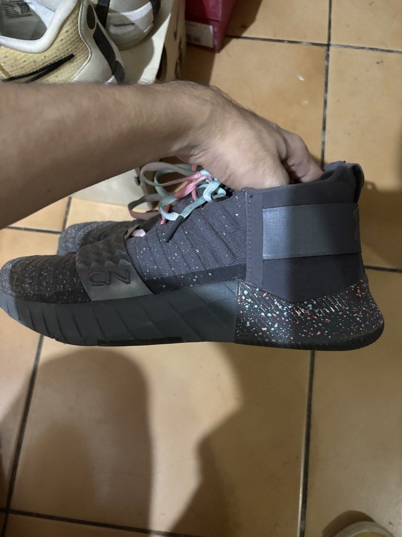 under armour basketball shoes (Category: Casual Shoes) located in San Juan City. Submitted by newdeer.0af166 (Listing ID 1463018265, Image 2). Description: Under Armour Basketball Shoes – Black/Pink/Mint 📌 Condition: Good condition / used 📌 Usage: Used but still in good shape 📌 Note: Needs cleaning lang since natambak na 📌 Reason for selling: Natambak na lang and no longer being used ✅ No obvious major damage ✅ Sole/outsole still has good tre