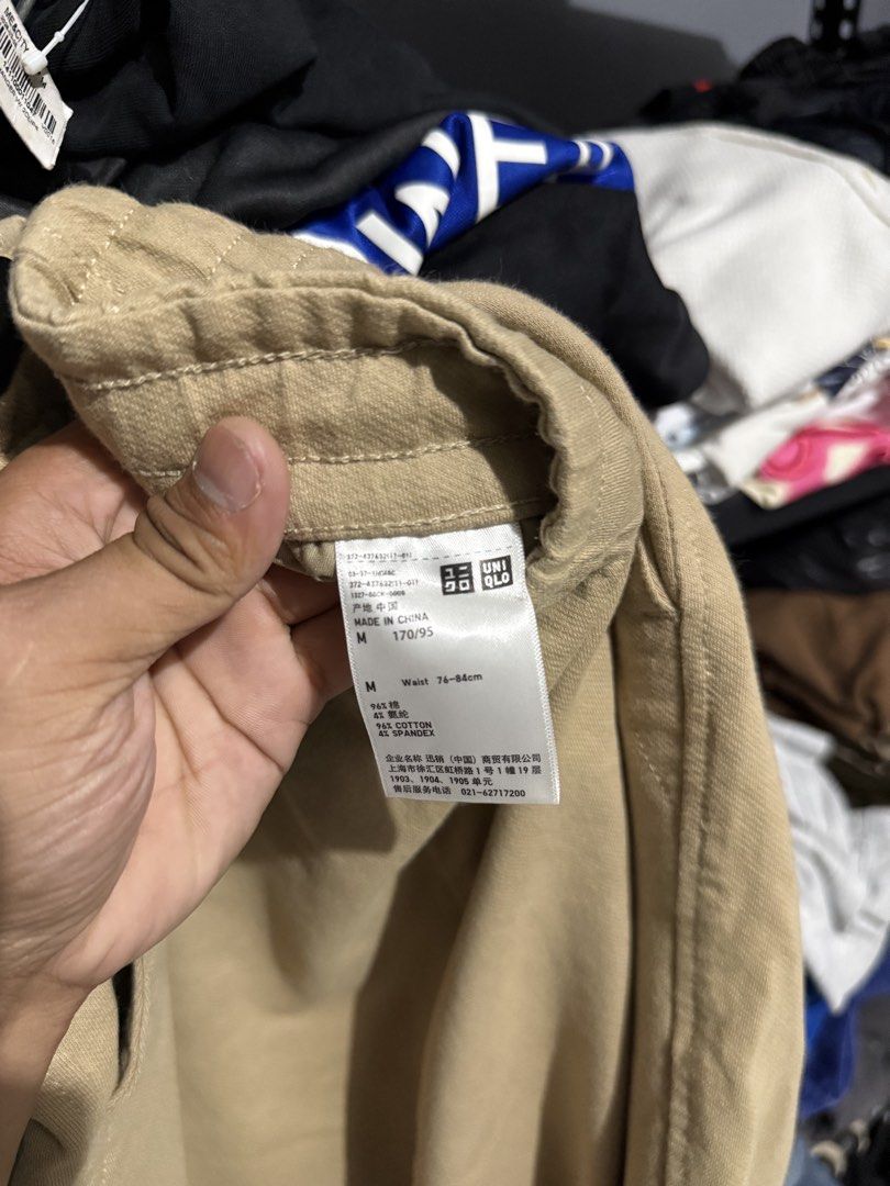 Uniqlo cotton pants beige (Category: Joggers) located in Batangas. Submitted by robertlopezigaya (Listing ID 1463002368, Image 3). Description: Uniqlo drawstring cotton pants beige Size M Dimes 30x37x7.5.