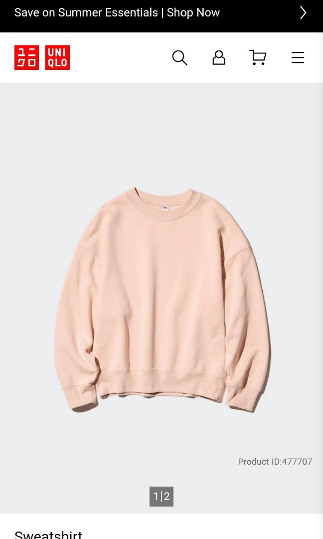 UNIQLO SWEATSHIRT (Category: Coats, Jackets and Outerwear) located in Laoag. Submitted by soulleadthrift (Listing ID 1463115635, Image 1). Description: FOR SALE‼️‼️‼️🔥🔥🔥 BRAND: UNIQLO TYPE: SWEAT SHIRT US RELEASE LARGE ON TAG DIMES: 23 WIDTH 24 LENGTH CR:9.8/10 EXCELLENT CONDITION NO ISSUE LOC: LAOAG CITY ILOCOS NORTE📍📍📍 450+SF DM LANG📩📩📩.