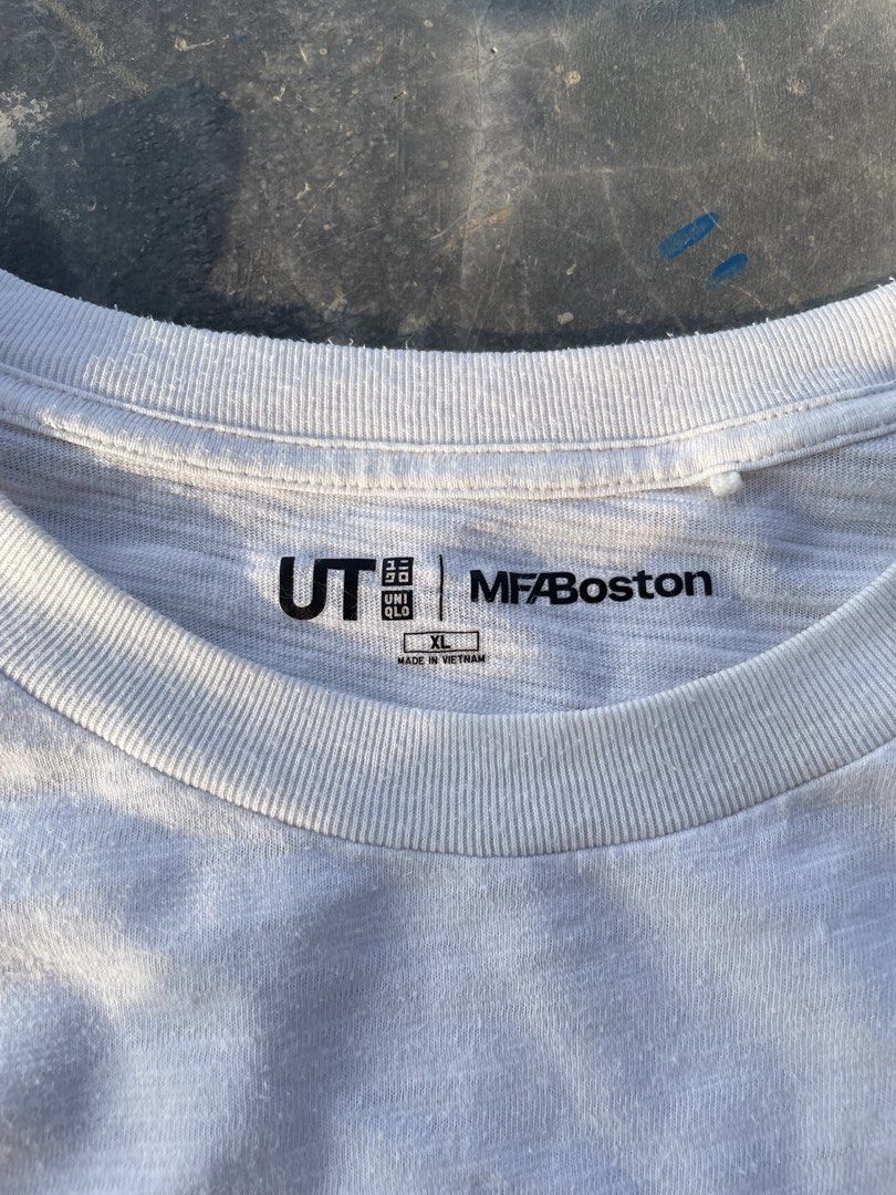 Uniqlo Vintage MFABoston (Category: Tshirts & Polo Shirts ) located in Tagum. Submitted by yj-repethrift (Listing ID 1462968922, Image 3). Description: Dimes : 22x28v Condition : Great Condition Color Rate : 9/10 Issue : No issue Need Wash.