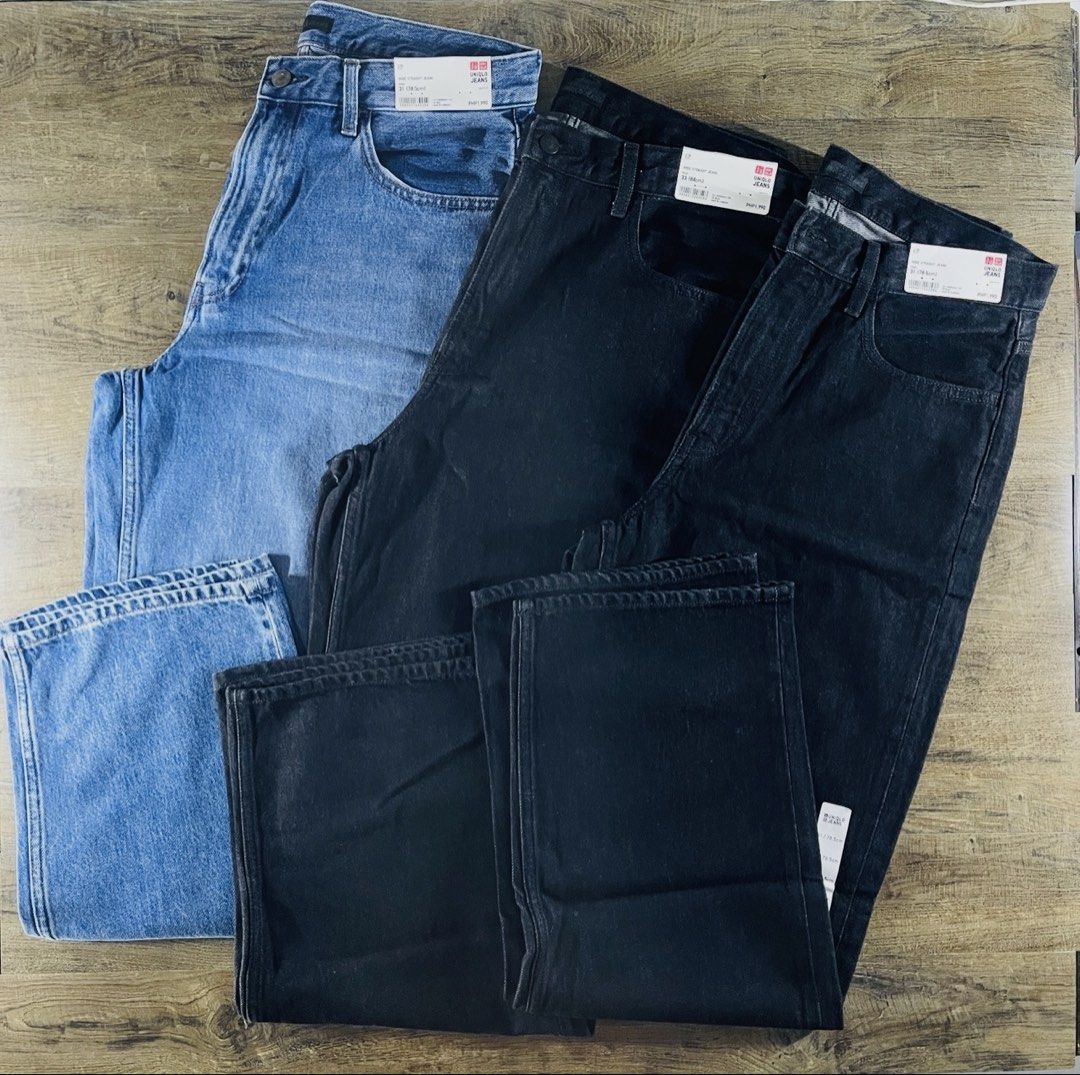 Uniqlo wide straight onhand (Category: Jeans) located in Quezon City. Submitted by akieo (Listing ID 1463081778, Image 1). Description: Uniqlo Wide straight Brand new with tag Price 1,500 each** Qc Delivery available .