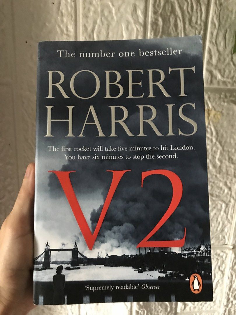 V2 by Robert Harris - The number one bestseller (Category: Storybooks) located in Pilar. Submitted by dhelsomera20308 (Listing ID 1462976830, Image 1). Description: - Thrilling historical fiction novel by Robert Harris. - Features the V2 ballistic missile and its impact on London. - Story follows a Women's Auxiliary Air Force officer. - She attempts to locate and destroy V2 launch sites..