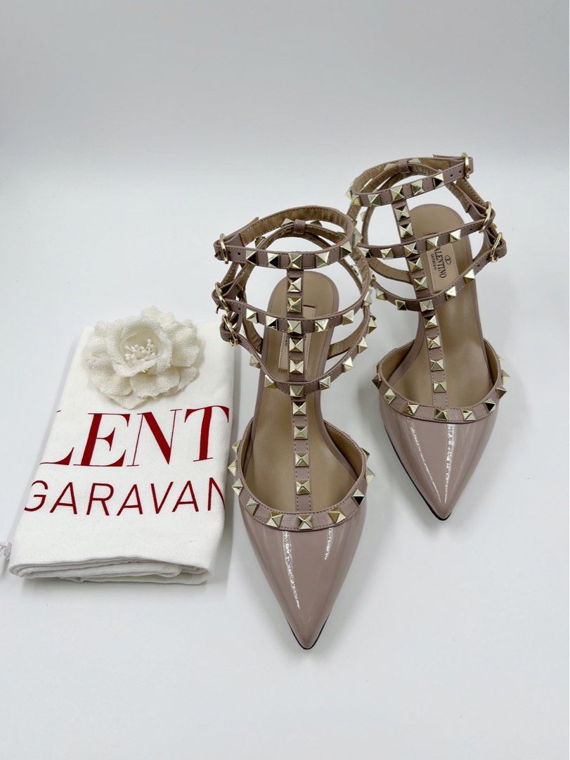 ⚜️Valentino Caged - Rockstud Pumps | Sandals (Category: Sneakers & Footwear) located in Makati City. Submitted by 90sangel (Listing ID 1463048497, Image 3). Description: •Item: Valentino Caged Rockstud 👡👡 •Size: 37/ 65mm (we source other size and colors) •Condition: Excellent! includes store dustbag and big paperbag. Box is not included from the Sale price🏷️.