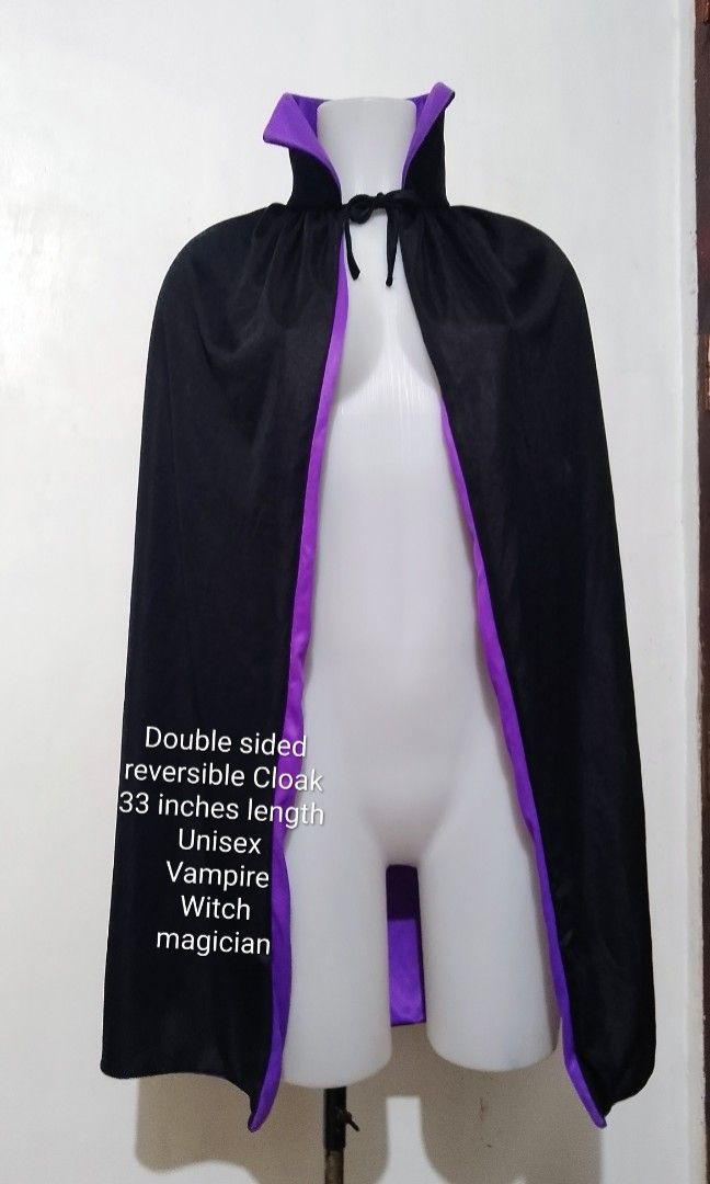 Vampire, Witch And Magician Cloak Unisex (Category: Coats, Jackets and Outerwear) located in Marikina City. Submitted by alexfortu88925 (Listing ID 1462978690, Image 1). Description: Vampire, Witch And Magician Cloak reversible,double sided cloak 33 inches length.