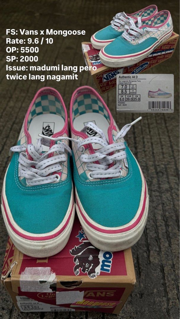 vans and air magsafe (Category: Casual Shoes) located in Caloocan City. Submitted by kenrhymeji89636 (Listing ID 1462991674, Image 1). Description: 3700 all in nasa pic details .