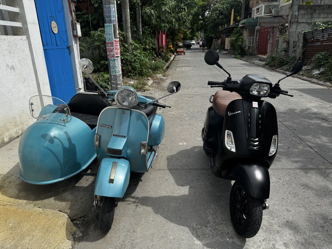 Vespa s125 matte black (Category: Motorbikes for Sale) located in Santa Rosa. Submitted by taireo (Listing ID 1462937842, Image 3). Description: For sale - vespa s125 2021 model color matte black. 13k odo. Customized xo light set, projector aes headlight super lakas ng buga worth 25k ung set. Bago drive belt, malossi kit, cnc foot rest, makapal mga gulong, swabe manakbo. Issue: slight scratches, normal sa 2nd hand. Selling for only 128k. Starosa 