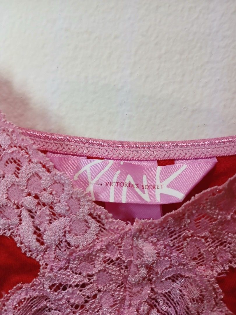 Victoria's Secret Cami Top (Category: Sleeveless) located in Binan City. Submitted by flaura.finds (Listing ID 1463036139, Image 3). Description: W: 25 - 27 inches L: 18 inches - Fits S-M, No flaws, Like New - Gcash Payment Only - Shipping through j&t DM for more questions!.