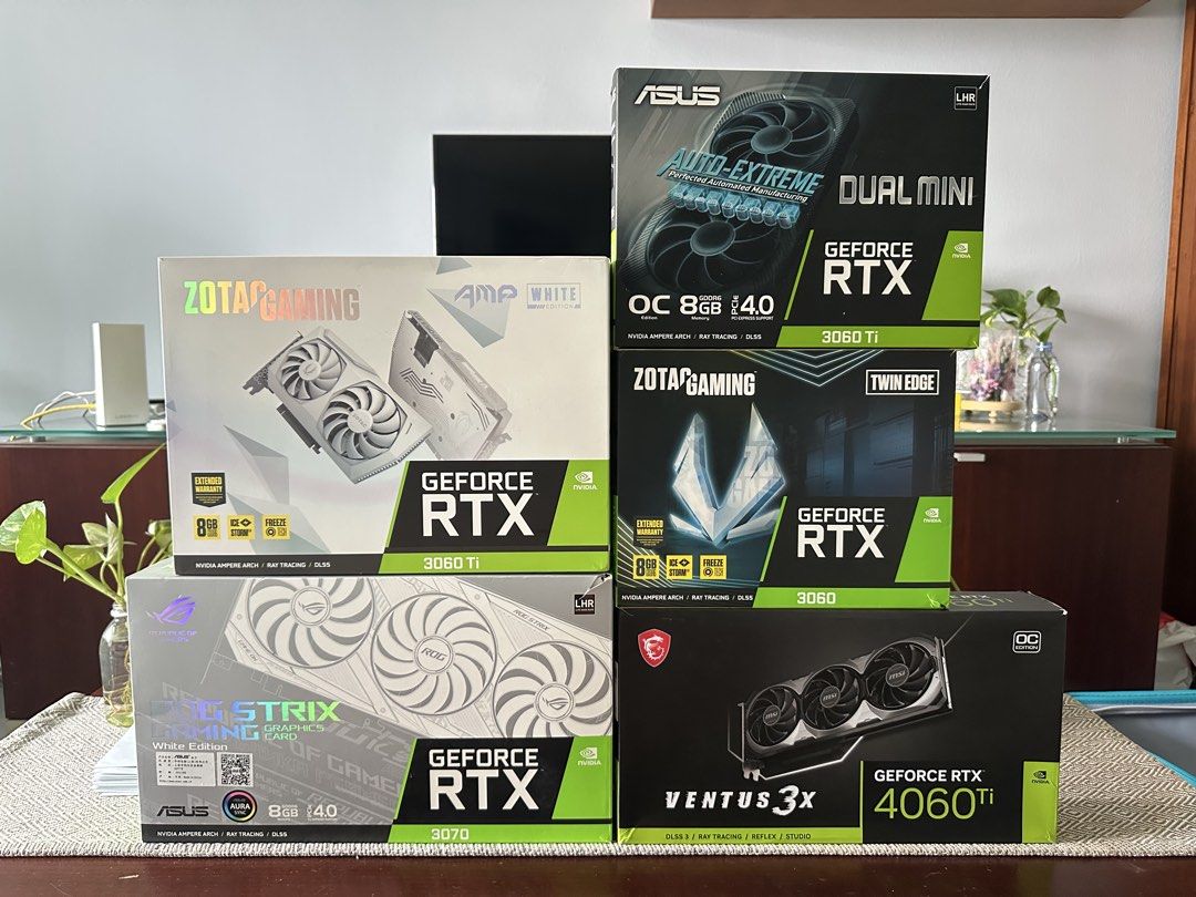 Video Card GPU (Category: Office & Business Technology) located in Caloocan City. Submitted by b0b3rts (Listing ID 1462923965, Image 1). Description: For Sale Zotac Gaming 1660 Super 6GB - 7K 3060 8GB - 12K 3060 Ti AMP 8GB - 16K Galax 2070 8GB - 11.5K 2070 Super 8GB - 12K EVGA 2070 Super 8G - 12K 6600 PowerColor 8GB - 10K Asrock Challenger 8GB - 10K 6600XT Asrock Phantom D 8GB - 13K Asus 3060 Ti Dual 8GB - 16K MSI 4060 Ti Ventus 3X OC - 19K.