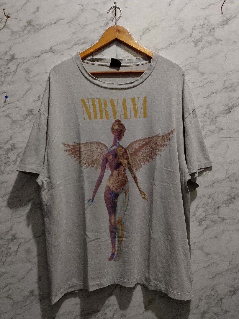 Vintage 1993 Nirvana Brockum Tag Tshirt (Category: Tshirts & Polo Shirts ) located in Paranaque City. Submitted by lanceee.999 (Listing ID 1462920923, Image 1). Description: Size: L Dimes: W25 L29.5 Brockum Tag Dated: 1993 Off/Authentic Issue: Neck Fraying.
