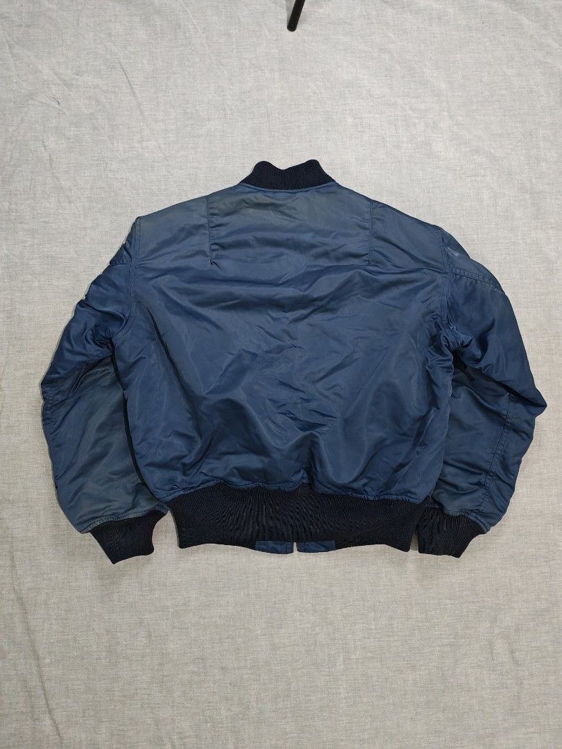 vintage houston USAF flight bomber jacket (Category: Coats, Jackets and Outerwear) located in Baguio. Submitted by used_clothing2600 (Listing ID 1463025199, Image 3). Description: vintage houston USAF flight bomber jacket size 36R good condition signs of usage pit to pit 23 inches length 24 shoulders 19 sleeve length 22.5 hem 15 P 1,880.