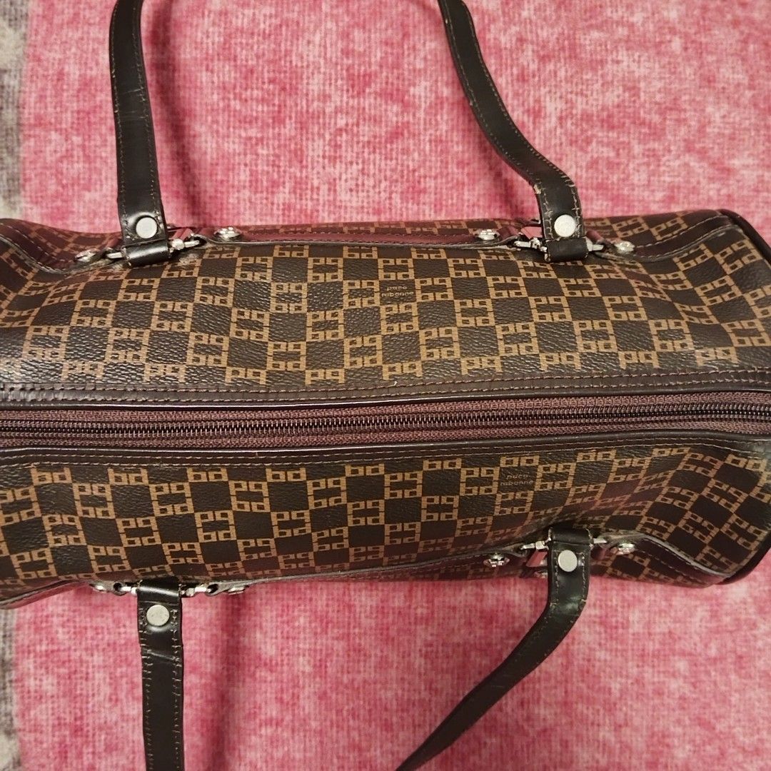 Vintage Paco Rabanne Doctors Bag (Category: Luxury Bags & Wallets) located in Bulacan. Submitted by brandedbagspreloved (Listing ID 1462986309, Image 2). Description: last price posted signs of wear sa handle but usable pls check photos for details bawal sa maselan as is.