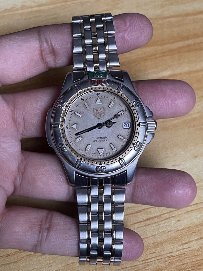 Vintage Tag Heuer Automatic (Category: Men's Watches) located in Taguig. Submitted by tester1x (Listing ID 1462998565, Image 2). Description: Secondhand Used Watch Vintage Tag Heuer Swiss Made Automatic 695.706. K A BO7651 Sapphire Crystal Stainless Steel Front Stainless Steel Back Case 38mm Replacement SS Bracelet 7’ inc plus wrist size.