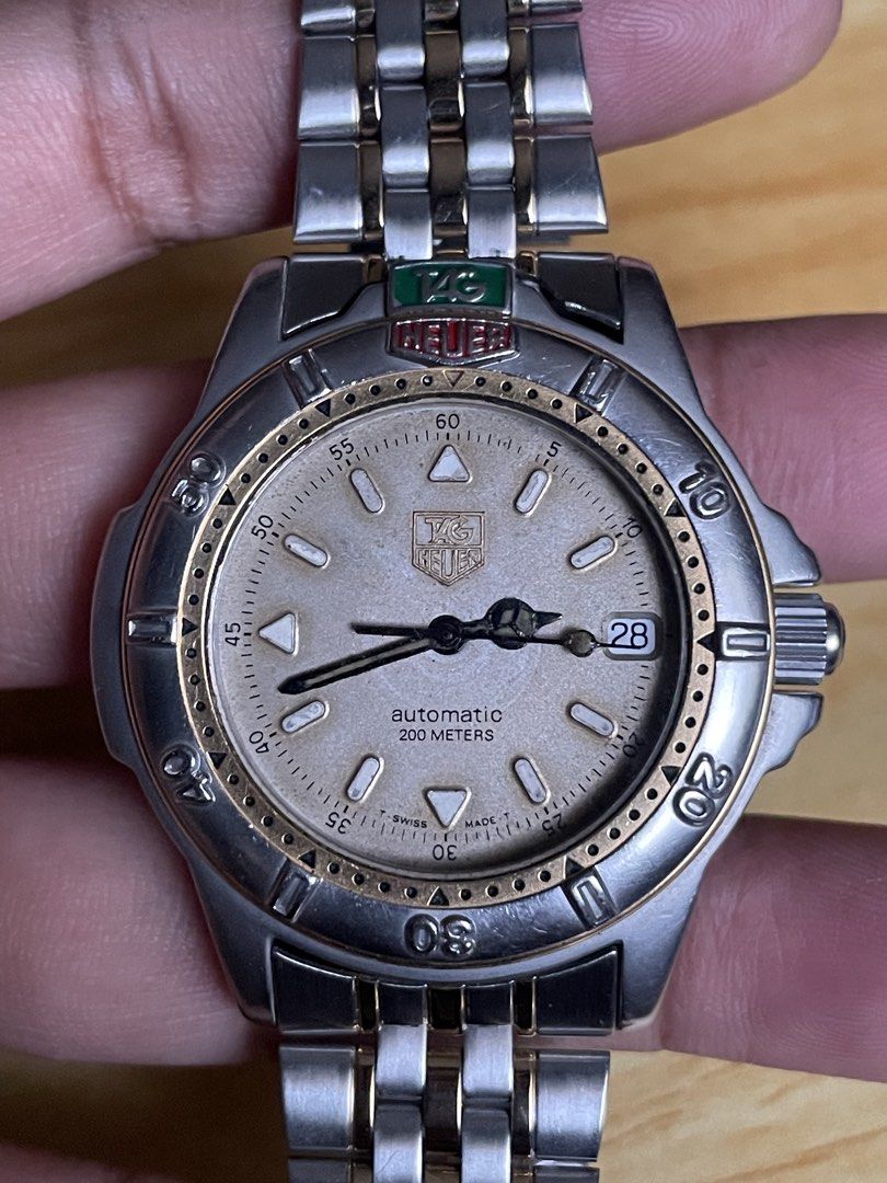 Vintage Tag Heuer Automatic (Category: Men's Watches) located in Taguig. Submitted by tester1x (Listing ID 1462998565, Image 3). Description: Secondhand Used Watch Vintage Tag Heuer Swiss Made Automatic 695.706. K A BO7651 Sapphire Crystal Stainless Steel Front Stainless Steel Back Case 38mm Replacement SS Bracelet 7’ inc plus wrist size.