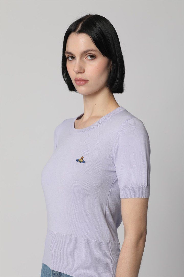 Vivienne Westwood Bea Top (Category: Luxury Apparel) located in Dasmarinas. Submitted by thrift2gems (Listing ID 1462978585, Image 2). Description: Vivienne Westwood Bea Top✨ -WIDTH: 16 (STRETCHABLE) -LENGTH: 21.5 -COLOR RATE: 9.5/10 -CONDITION: 9.5/10 -ISSUE: NEED WASH.