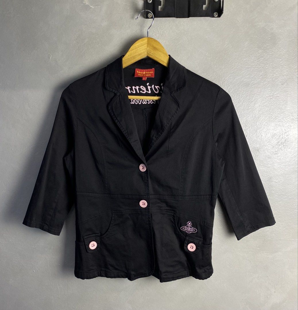 Vivienne Westwood Blazer (Category: Coats, Jackets and Outerwear) located in Quezon City. Submitted by rebirthalley (Listing ID 1463065426, Image 1). Description: Width-17.5 Length-24 Shoulder-15 Sleeve-17 Hem-18 Excellent Condition No flaws.