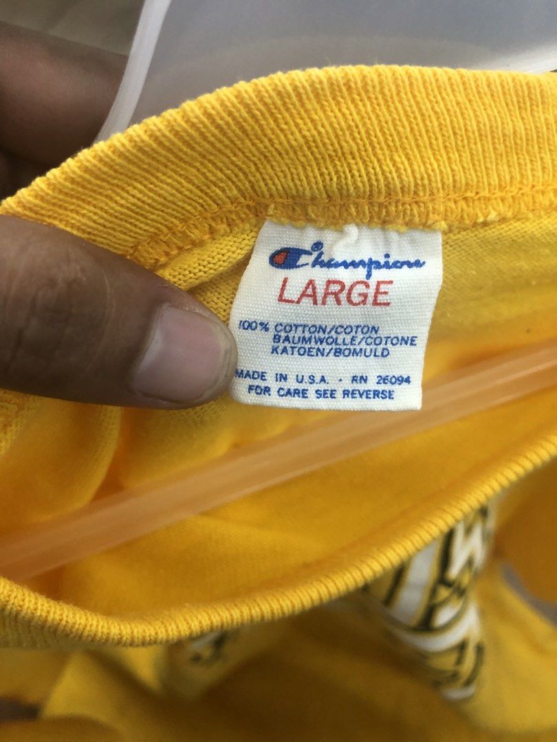 VTG CHAMPION SHIRT (Category: Tshirts & Polo Shirts ) located in Manila. Submitted by zethfromm4dw0rld (Listing ID 1463029252, Image 3). Description: LASPIÑAS LOC PM IF INTERESTED ASNEW CONDITION .