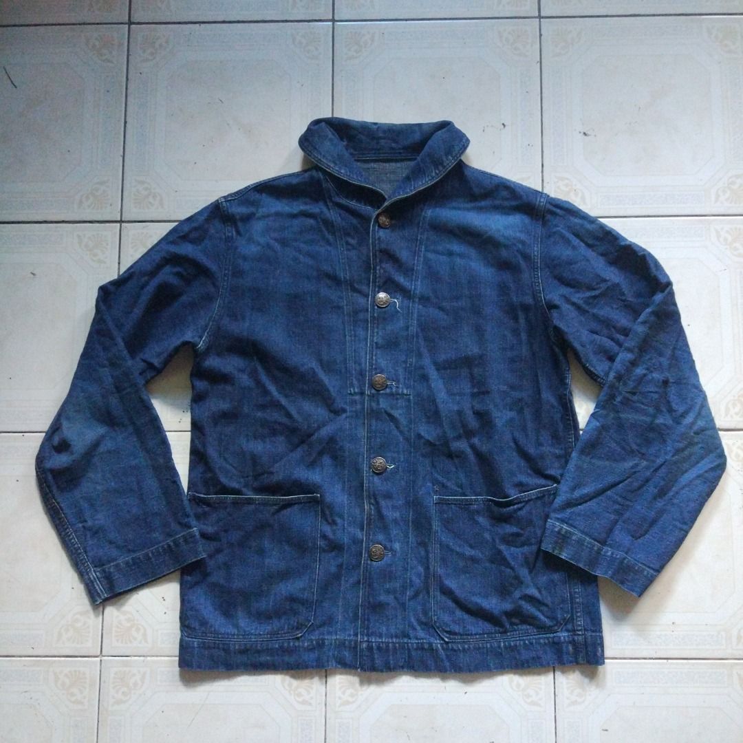 Warehouse Selvedge Navy Shawl Collar Jacket 40 (Category: Coats, Jackets and Outerwear) located in Pasay City. Submitted by denimdude.ph (Listing ID 1462910872, Image 1). Description: made in Japan.