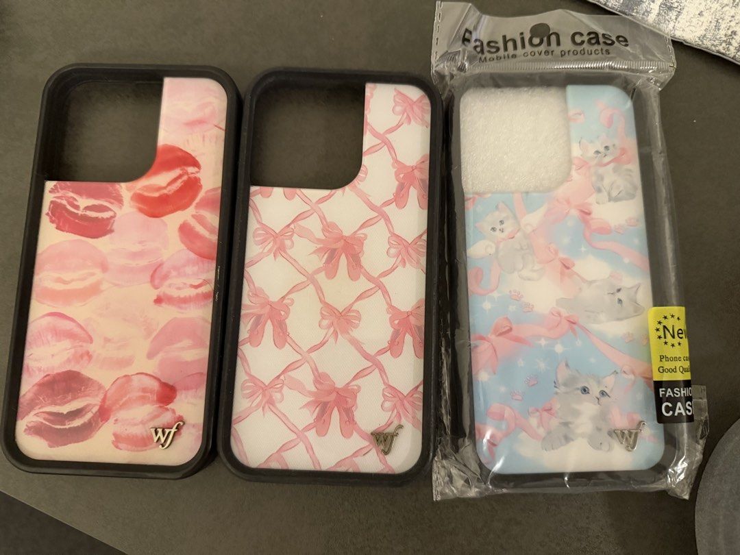 Wildflower case dupe bundle iphone 14 pro (Category: Cases & Sleeves) located in Manila. Submitted by y2k.closet (Listing ID 1462909963, Image 2). Description: -used a few times -very sturdy! i drop my phone a lot and it was never damaged -rfs: upgraded my phone ships through lalamove from acacia estates, taguig at buyer’s expense.