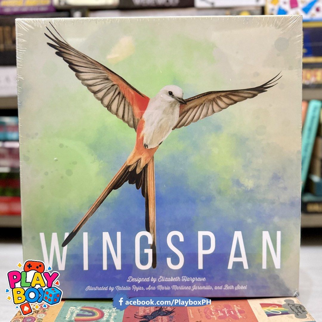 WINGSPAN BOARD GAME - SET (Category: Board Games & Puzzles) located in Quezon City. Submitted by playboxph (Listing ID 1462909816, Image 1). Description: Base game - 1,750 European Ex. - 550 Oceania Ex. - 800 Asia Ex. - 1000 Set: 3,800.