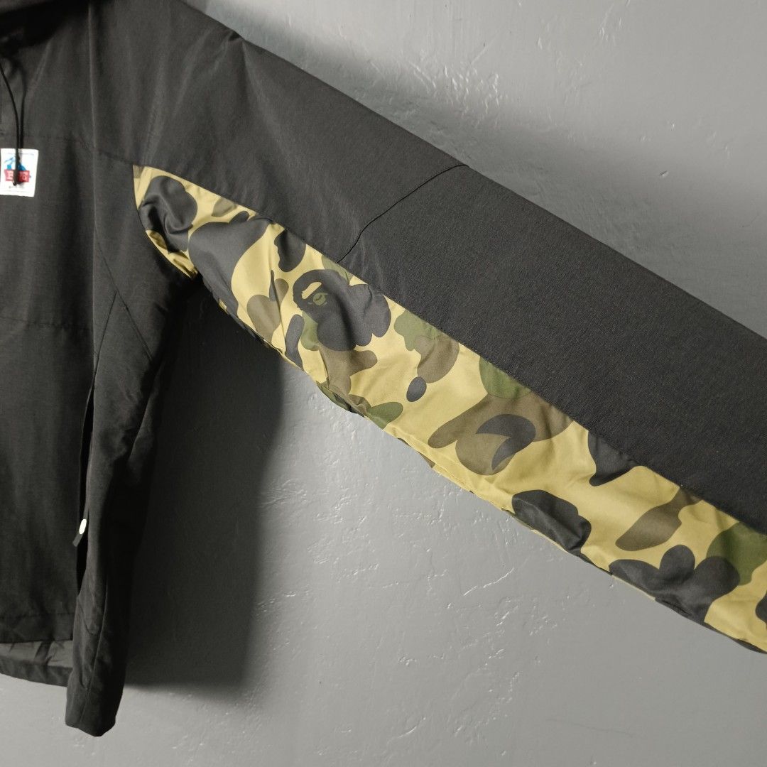 Women's - Bape (Category: Coats, Jackets and Outerwear) located in Bacolod City. Submitted by drop.ph (Listing ID 1462963989, Image 3). Description: Bape - Mountain Sports Jacket Authentic *Oversized *Size XS - 19x22, 23 Back *Excellent *No flaws *Price: 1,800php *Add SF if outside Bacolod City .
