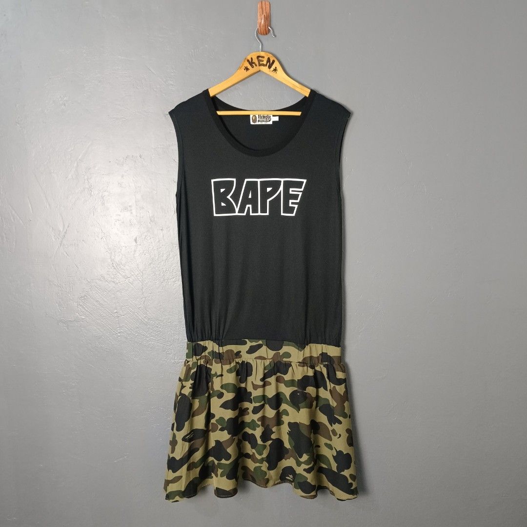 Women's - Bape (Category: Dresses) located in Bacolod City. Submitted by drop.ph (Listing ID 1463073012, Image 2). Description: Bape - Dress Authentic *Size S fits M - 18.5x39.5 *Excellent *No Flaws *Price: 1,500php *Add SF if outside Bacolod City .