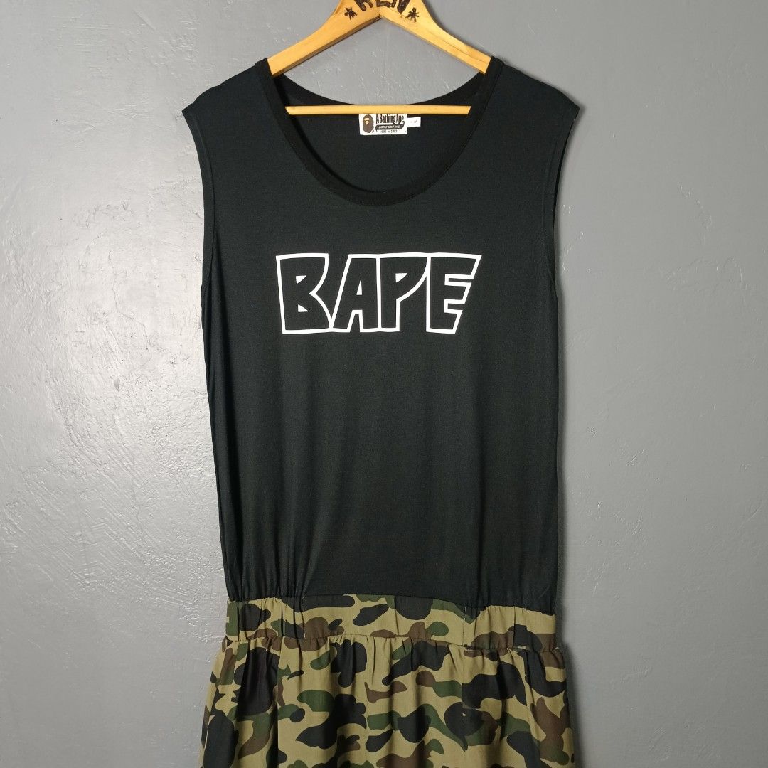 Women's - Bape (Category: Dresses) located in Bacolod City. Submitted by drop.ph (Listing ID 1463073012, Image 1). Description: Bape - Dress Authentic *Size S fits M - 18.5x39.5 *Excellent *No Flaws *Price: 1,500php *Add SF if outside Bacolod City .