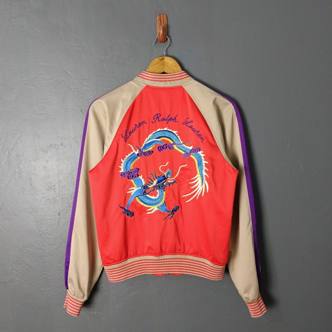 Women's - Ralph Lauren (Category: Coats, Jackets and Outerwear) located in Bacolod City. Submitted by drop.ph (Listing ID 1462980612, Image 3). Description: Ralph Lauren - Black Label - Sample Souvenir Jacket Authentic *Embroidered *Size S fits M - 19x22.5 *Excellent *Minor Stain *Price: 3,500php *Add SF if outside Bacolod City.