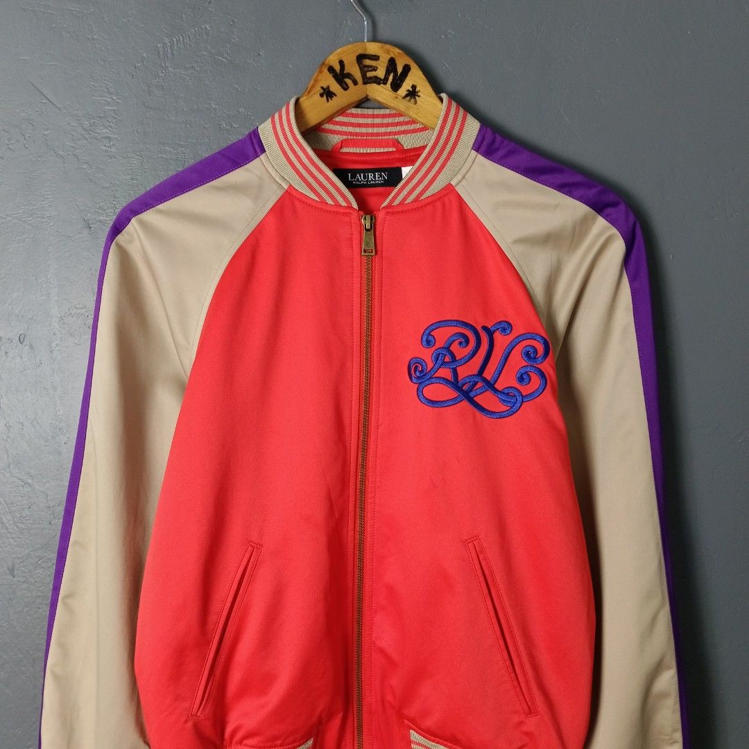 Women's - Ralph Lauren (Category: Coats, Jackets and Outerwear) located in Bacolod City. Submitted by drop.ph (Listing ID 1462980612, Image 1). Description: Ralph Lauren - Black Label - Sample Souvenir Jacket Authentic *Embroidered *Size S fits M - 19x22.5 *Excellent *Minor Stain *Price: 3,500php *Add SF if outside Bacolod City.