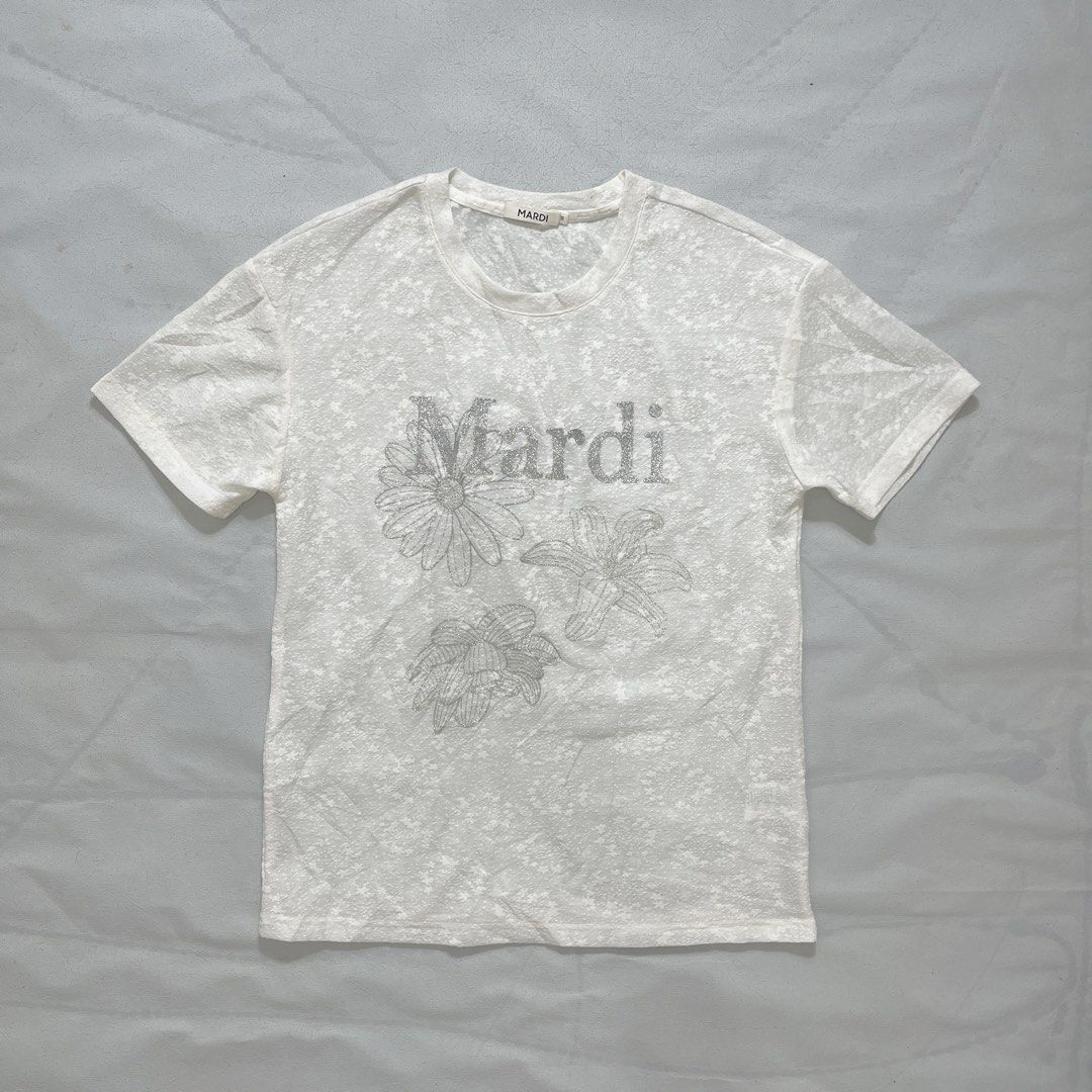 Womens Mardi Shirt (Category: Shirts) located in Nasugbu. Submitted by janstuffs.ph (Listing ID 1463030905, Image 1). Description: Mardi White Lace Shirt Womens 🌸 Tagged - XS 18W x 25L Condition: 10/10 - Good as new Flaw(s): None | Swipe for more photos ₱500 Buyer add sf.