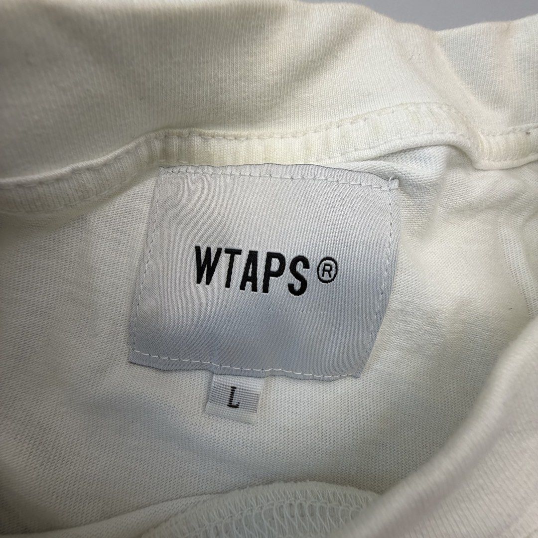WTAPS X Logo White T-Shirt Tee Size L (Category: Tshirts & Polo Shirts ) located in San Juan City. Submitted by vc828 (Listing ID 1463031769, Image 3). Description: WTAPS white short sleeve T-shirt with small WTAPS® chest logo and large distressed X graphic on the back. Size: L Approx. measurements: 24” pit to pit, 27” length 100% cotton Pre-owned condition with normal signs of wear. Please review all photos for condition and measurements..