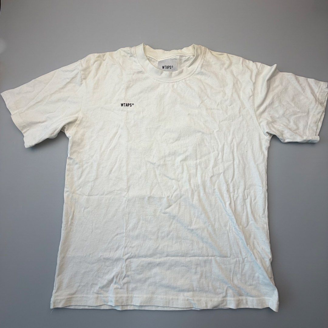 WTAPS X Logo White T-Shirt Tee Size L (Category: Tshirts & Polo Shirts ) located in San Juan City. Submitted by vc828 (Listing ID 1463031769, Image 2). Description: WTAPS white short sleeve T-shirt with small WTAPS® chest logo and large distressed X graphic on the back. Size: L Approx. measurements: 24” pit to pit, 27” length 100% cotton Pre-owned condition with normal signs of wear. Please review all photos for condition and measurements..