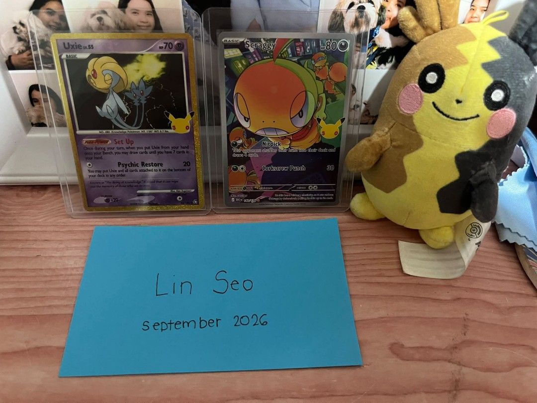WTS Pokemon 30th Anniversary Hits (Category: Raw Singles) located in Pasig City. Submitted by fexelinaa (Listing ID 1462459423, Image 1). Description: Selling 30th anniversary Hits! Price will be based of current sold on ebay Uxie - 400 php Scraggy IR - 250 php Payment: Gcash, Maya, Bank Transfer MOD: Lalamove or J&T DM IF INTERESTED ✨.
