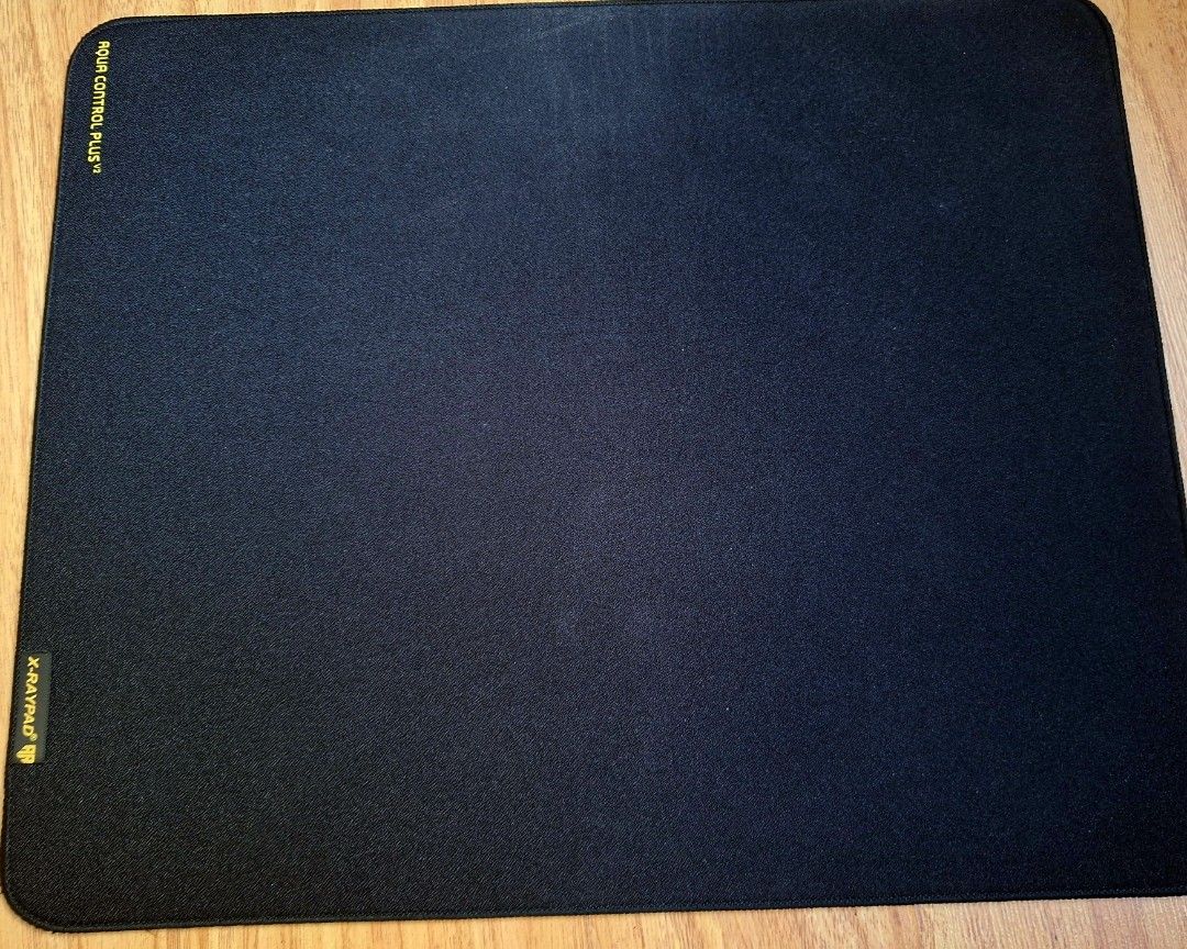 (L) Pro Gaming Mousepad X-Raypad Aqua Control+ Black V2 (Category: Mouse & Mousepads) located in Quezon City. Submitted by bennshopp (Listing ID 1462979973, Image 2). Description: - X-Raypad Aqua Control+ V2 Mousepad - Color: Black - Surface: Amundsen Fabric - Edge: Fine-grained soft edge design - Base: Double-high purity rubber - Size: L (360mm x 300mm x 4mm).