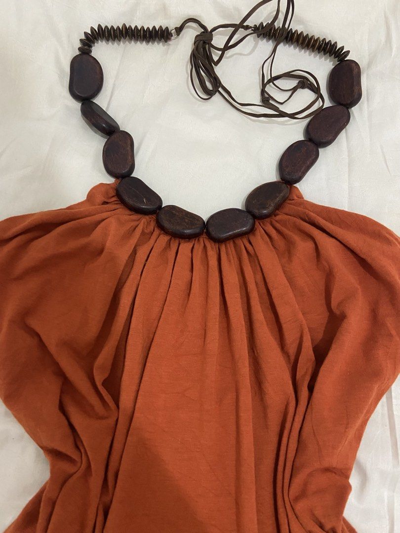 Y2k Vintage Beaded Halter Top (Category: Others Tops) located in Cabuyao City. Submitted by ryn.vlx (Listing ID 1462891430, Image 2). Description: - xs to small - with inner lining.