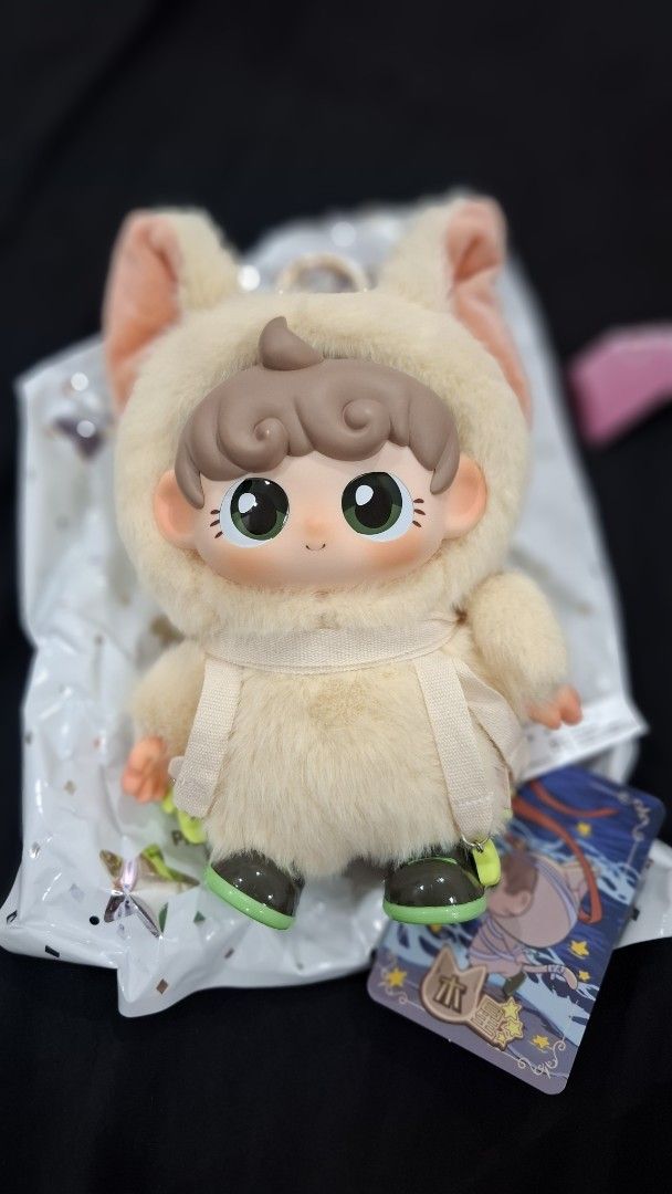 Yuna Plush Toy (Category: Plushies & Soft Toys) located in Manila. Submitted by jonelllliiii (Listing ID 1463005528, Image 3). Description: - Super soft and fluffy plush toy - Features big, expressive eyes - Comes with a cute outfit - Includes a collectible card with adorable artwork - Ideal for display or as a gift BIG AND CUTESY - Perfect for fans of cute collectibles.