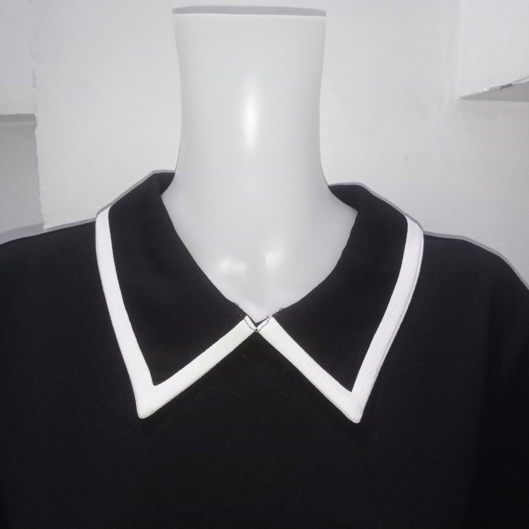 Zara BLack& White Collared Dress (Category: Dresses) located in Manila. Submitted by shoekendi (Listing ID 1463103576, Image 3). Description: looks new.