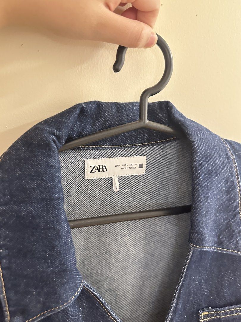 [ZARA] cropped denim top (Category: Coats, Jackets and Outerwear) located in Cainta. Submitted by m4tchyyy (Listing ID 1463015808, Image 2). Description: 🌀 never worn before 🌀 very good quality denim 🍀 mop: gcash or bdo 🍀 mod: j&t, ggx, or same day delivery within mm.