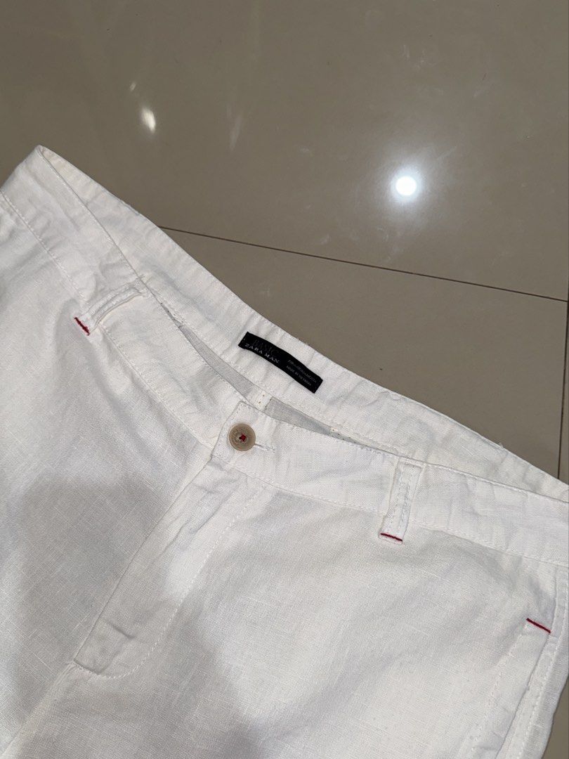 Zara White Linen Shorts (Category: Shorts) located in Digos. Submitted by appareall (Listing ID 1462890398, Image 3). Description: B2-691 Approximate measurements (taken flat in inches) 36-37 Length 17 Leg opening 10.9 Rise 11.2 Shipping fee is shouldered by the buyer. We appreciate your understanding and support! Location: Digos City, Davao del Sur, Mindanao, Philippines .